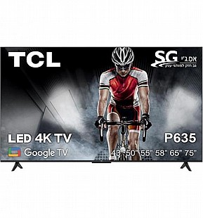 טלוויזיה TCL 55P635 4K 55 אינטש טלוויזיה TCL 55P635 4K 55 אינטש
