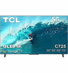 טלוויזיה חכמה 75” QLED מבית TCL בעיצוב דק ואלגנטי ללא מסגרת דגם 75C725 (מציאון תצוגה) טלוויזיה חכמה 75” QLED מבית TCL בעיצוב דק ואלגנטי ללא מסגרת דגם 75C725 (מציאון תצוגה)