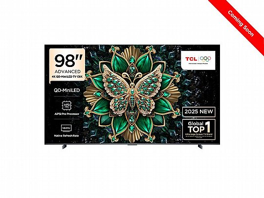 98C6K - TCL 98" Mini UHD QD-Mini Led Google TVUp to 500 Local Dimming Zones HDR 1000nit Brightness MEMC 120Hz, VRR(48-288Hz) C6|������� ��� ����� �����|����� ���� |���� ���|����� ����